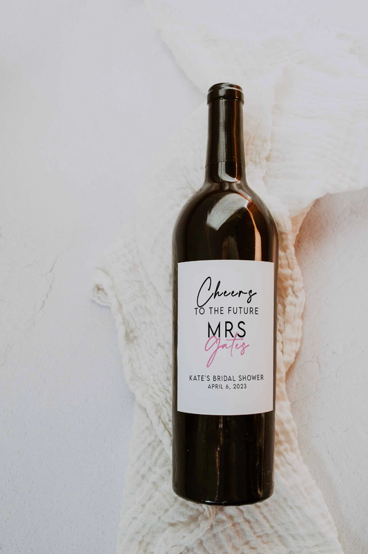 Bridal Shower Wine Labels