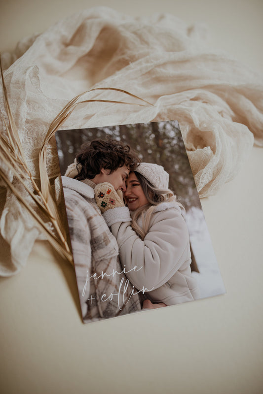 Adorable Winter Snow Save the Date Template