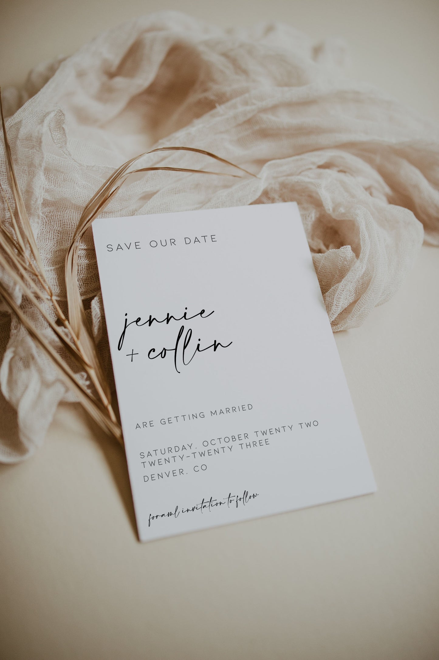 Adorable Winter Snow Save the Date Template