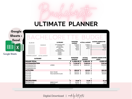 Bachelorette Planning Spreadsheet