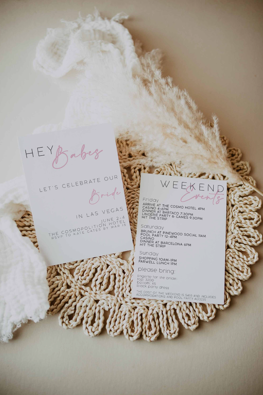 HEY BABE Bachelorette Invitation Template